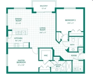 2BR/2BA - Onyx