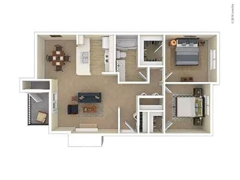 Floor Plan - 2x1