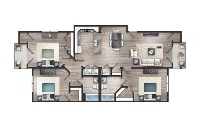 Floor Plan - Sapphire II Newly Renovated