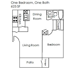 1BR/1BA - A2