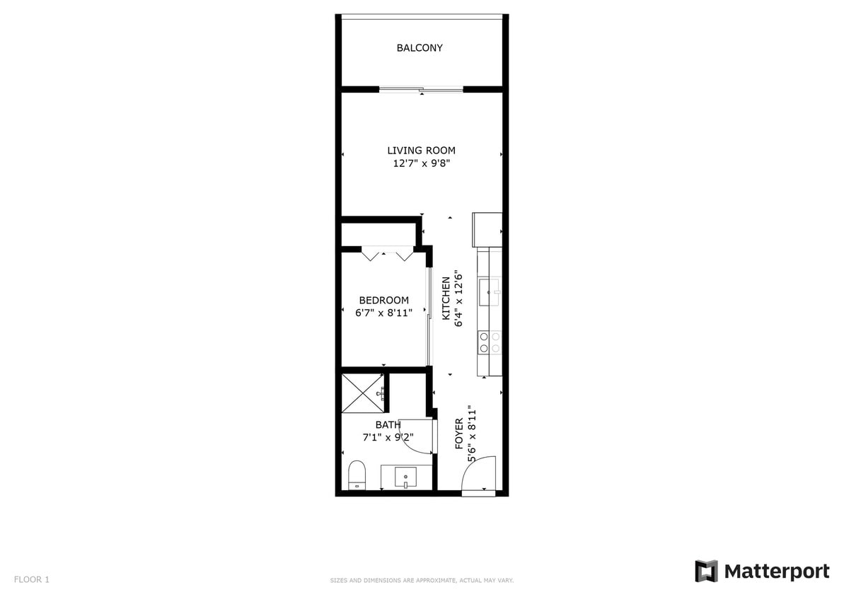 1x1 W Deck - One  Bedroom Urban w/Deck