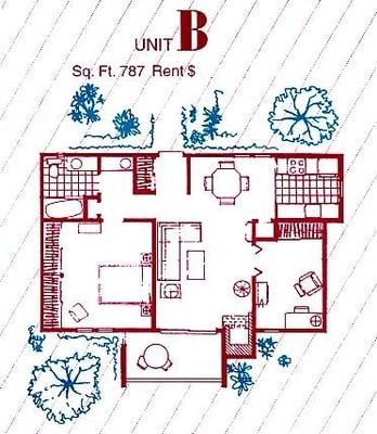 1BR/1BA - 1x1 Den B+Ardendale Apartments 
