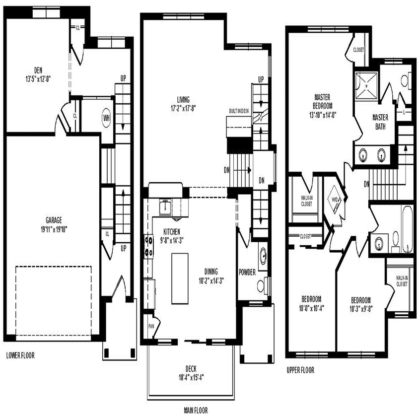 Floor Plan - Madoch Townhome- Den