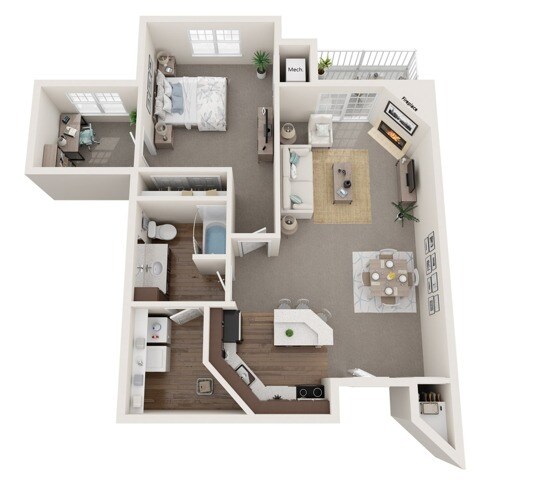 The Langdon | The Landmark at Hatchery Hill | Apartments in Fitchburg, WI - The Langdon I