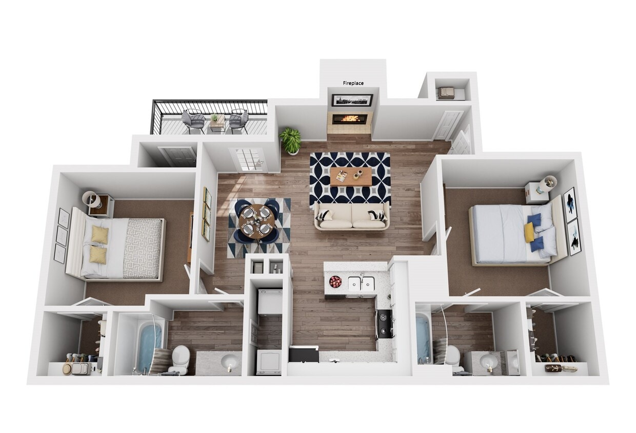 2 BD - Two Bedroom Hybrid