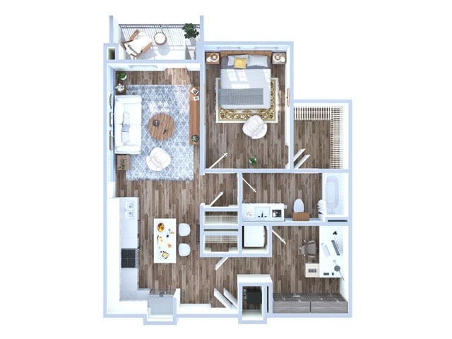 1 Bedroom | 1 Bath | 819 sq ft - Kaapi | A6