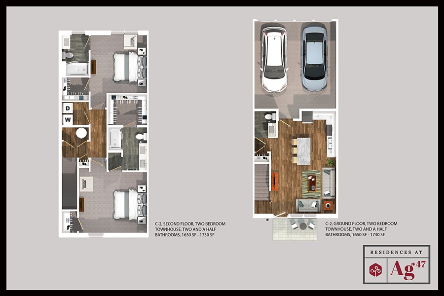 C2 levels size increase.jpg - 2 BED TOWNHOME
