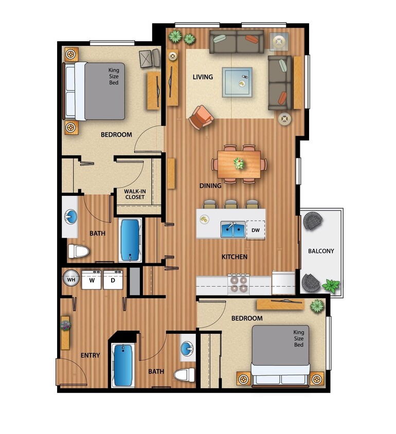 Floor Plan - Syrah (Fully Furnished)