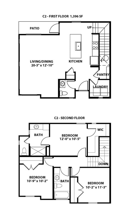 Floor Plan - C2 -Townhome
