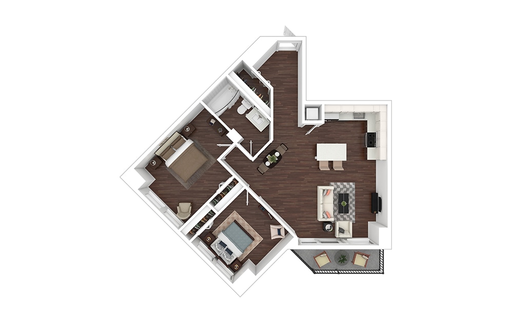 Floor Plan - B7 - Renovated