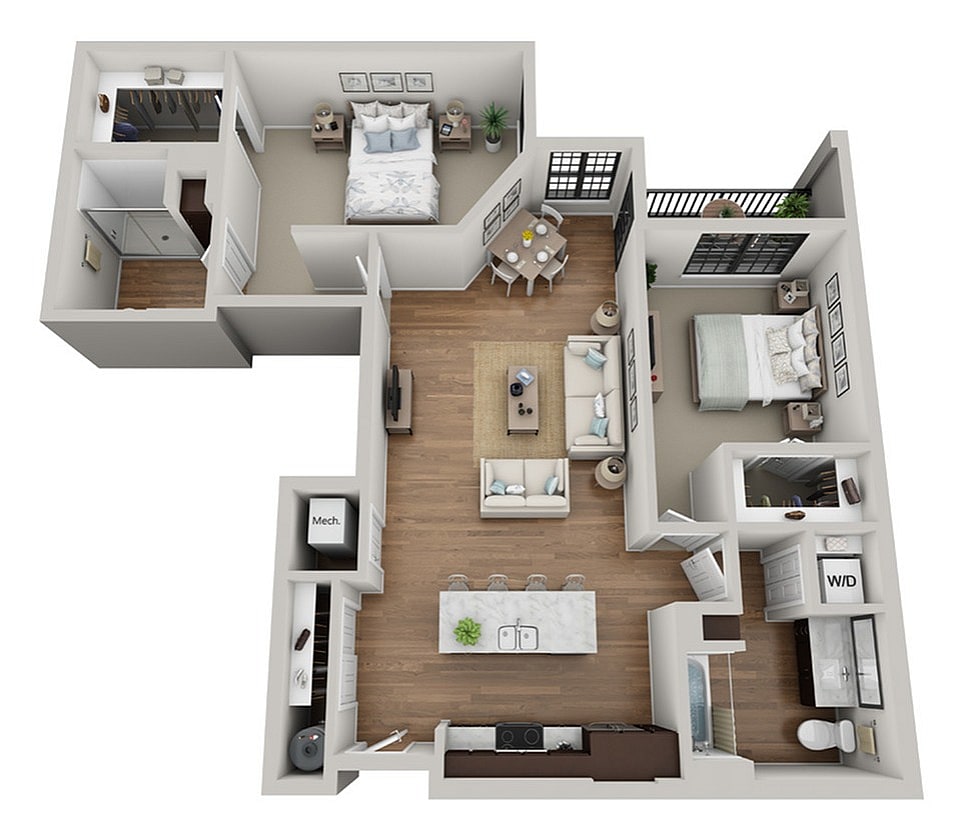 Floor Plan 2B | Arrabelle Apartments | Apartments in Cedarburg, WI - 2B