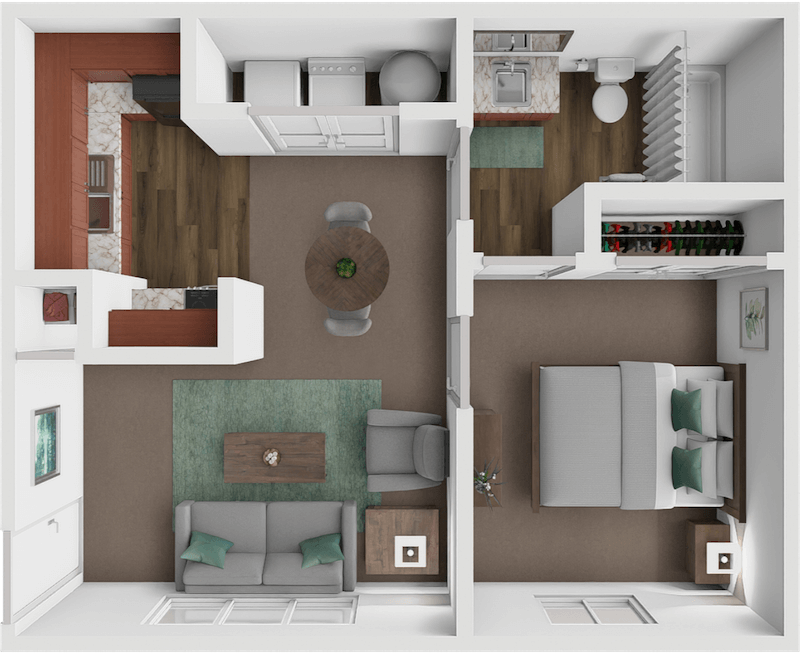 Floor Plan - The Rosebud