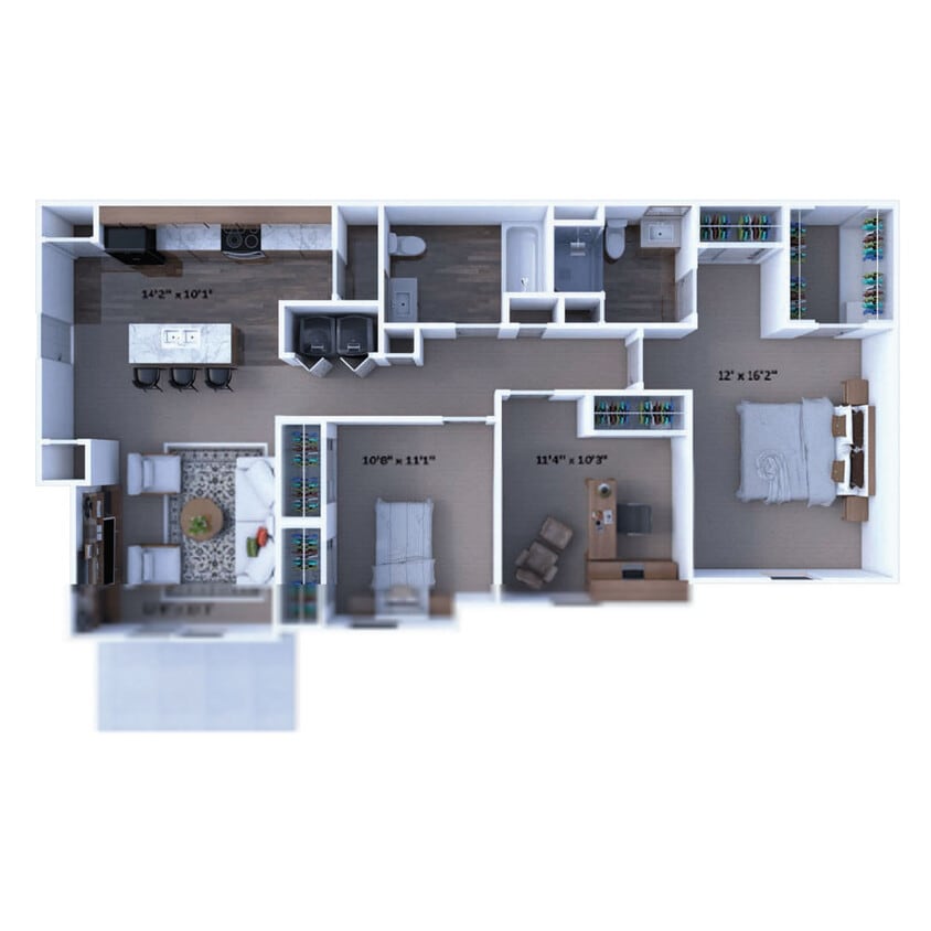 Floor Plan - D1 - The Hickory