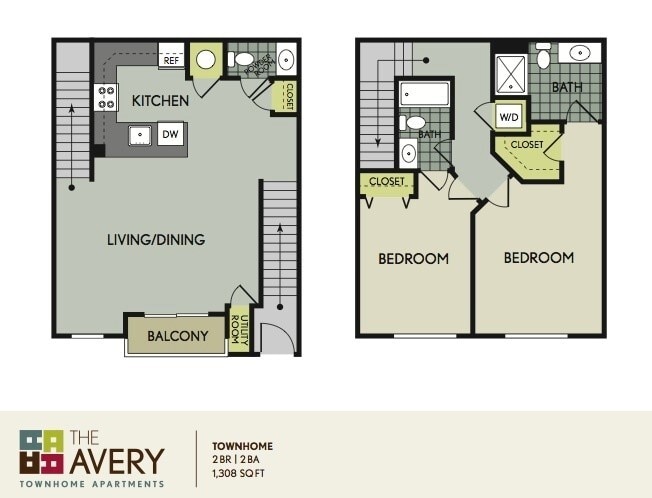 Two Bedroom Townhouse - Two Bedroom END Townhouse