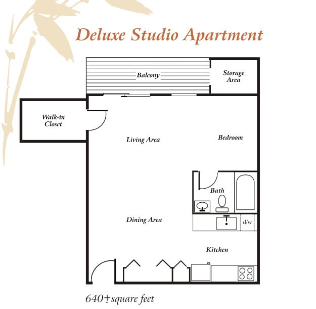 Floor Plan - Studio Deluxe
