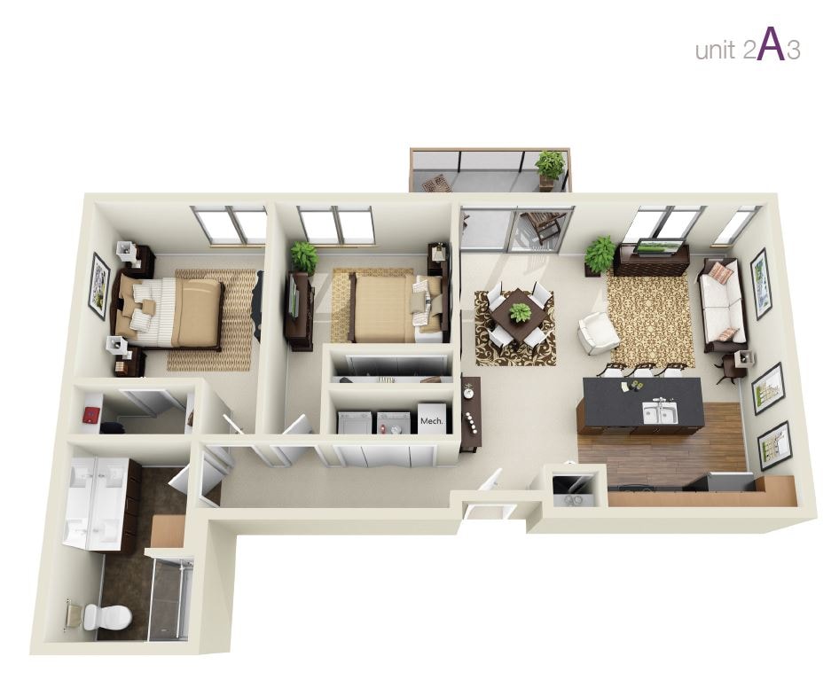 Floor Plan - 2A3