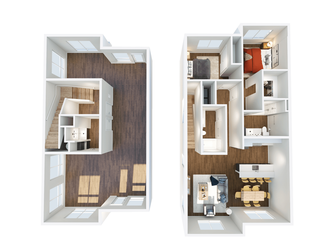Floor Plan - 2x2.5 Live Work Townhome