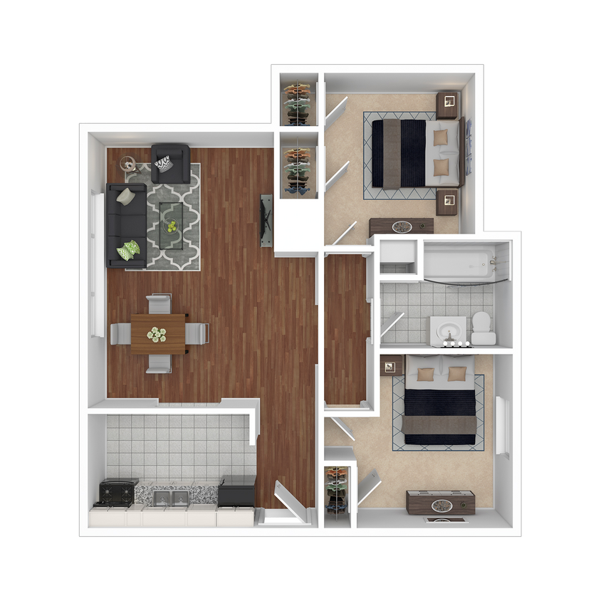 Floor Plan - Two Bedroom- Classic