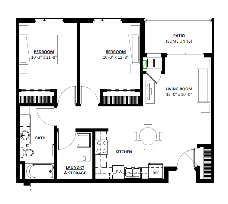 Floor Plan - 2 Bedroom