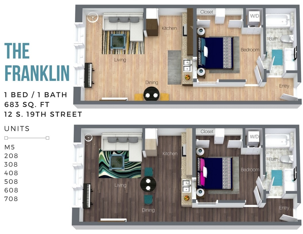Floor Plan - The Franklin (Overview-City Side)