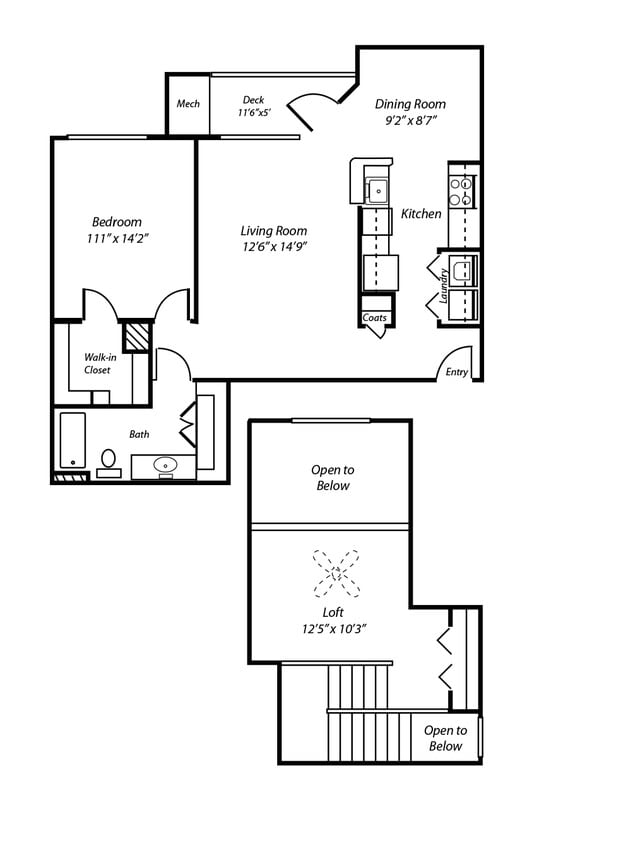 Floor Plan - A4L Middlesex Loft