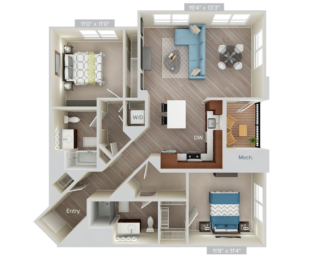 Floor Plan - B8-1168-wd