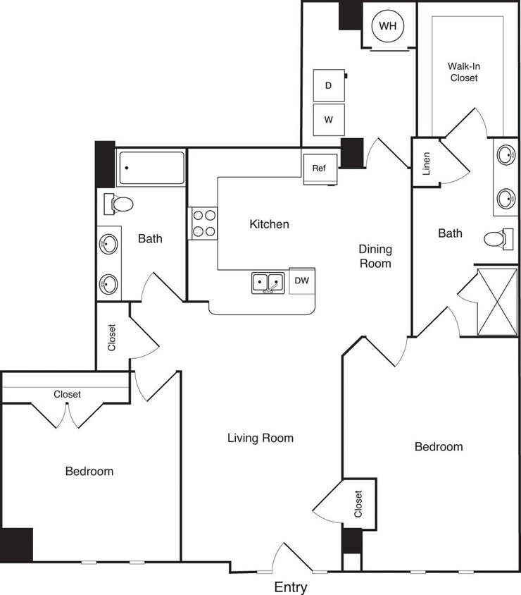 Floor Plan - 2 Bedrooms B5
