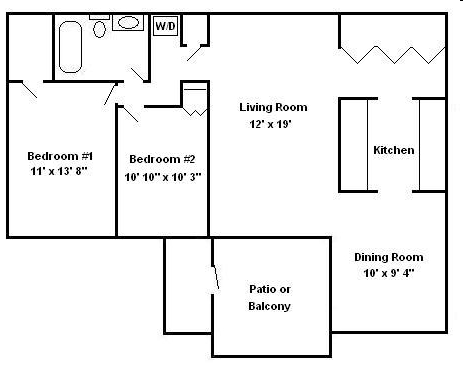 2 Bedroom Garden C - 2 Bedroom Garden C