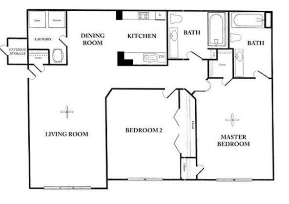Floor Plan - 2x2 B3