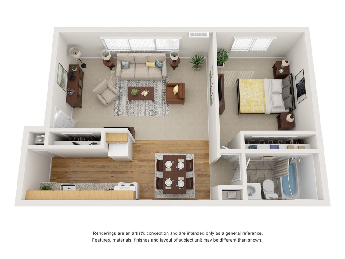 Floor Plan - 1 bedroom B