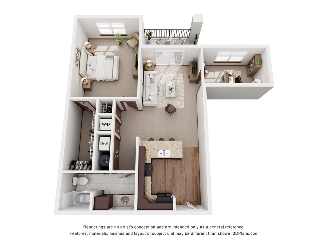 Bradford - 3D Floorplan - Bradford