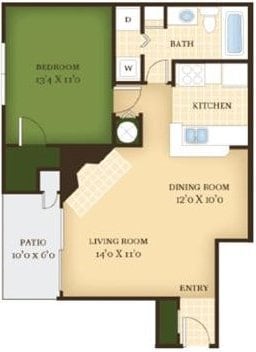 Floor Plan - The Orchid - Renovated