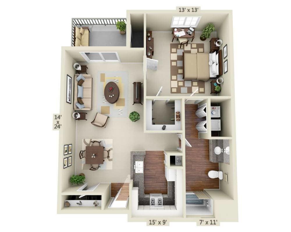 Floor Plan - Plan A1D