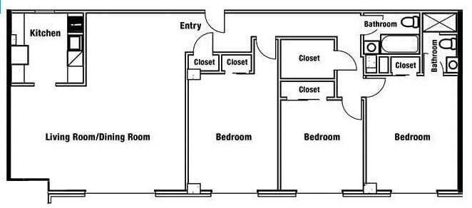 Three Bedroom 2 Bath – 08s - Three Bedroom 2 Bath – 08s