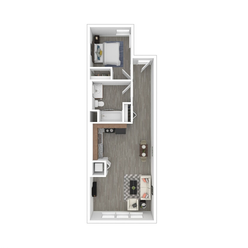 Floor Plan - One Bedroom