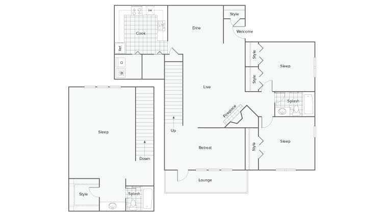 Floor Plan - Magnolia 3X2