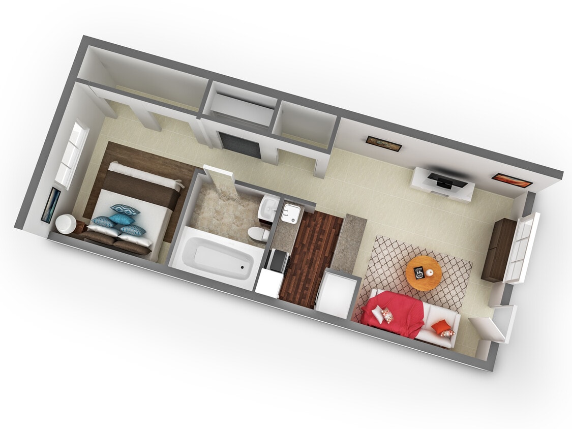 Floor Plan - Junior One Bedroom