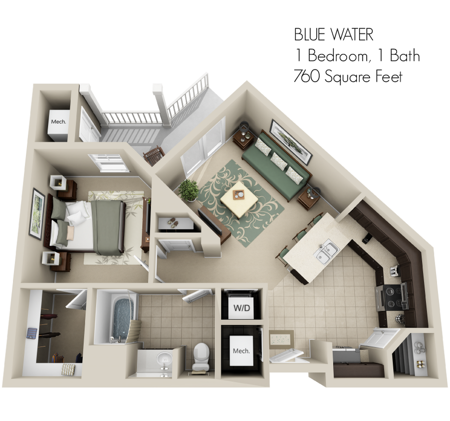 Floor Plan - Blue Water