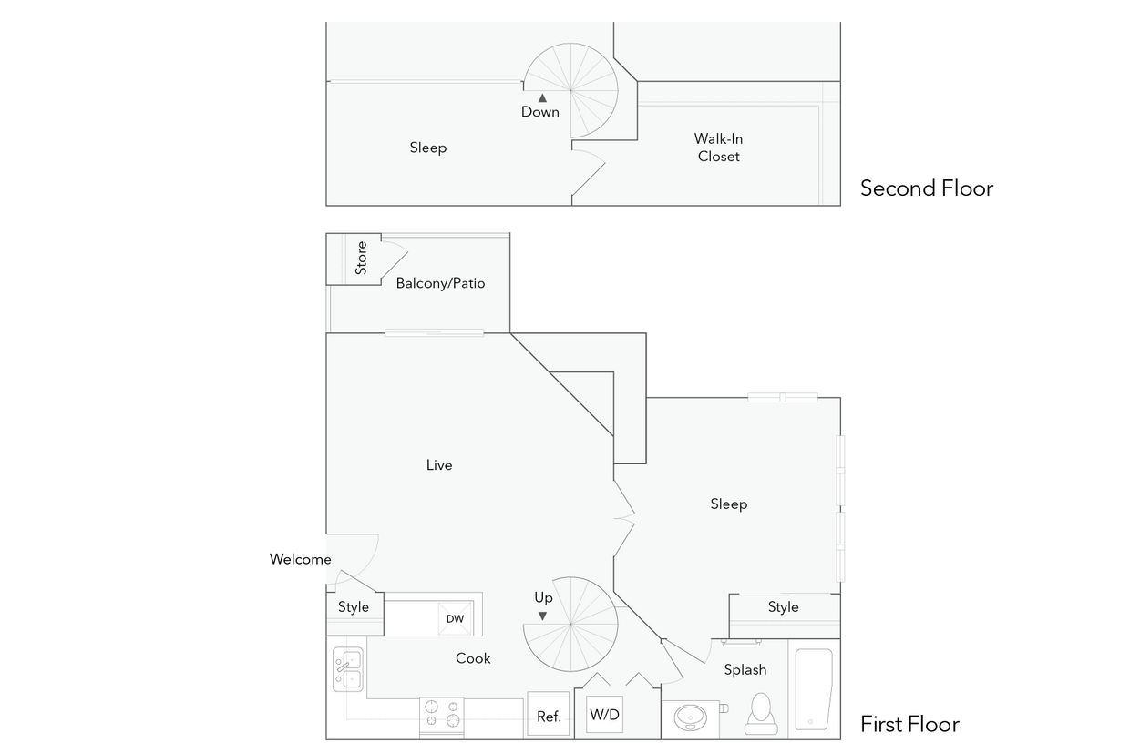 Atlanta | 1-Bedroom Floorplan - Atlanta
