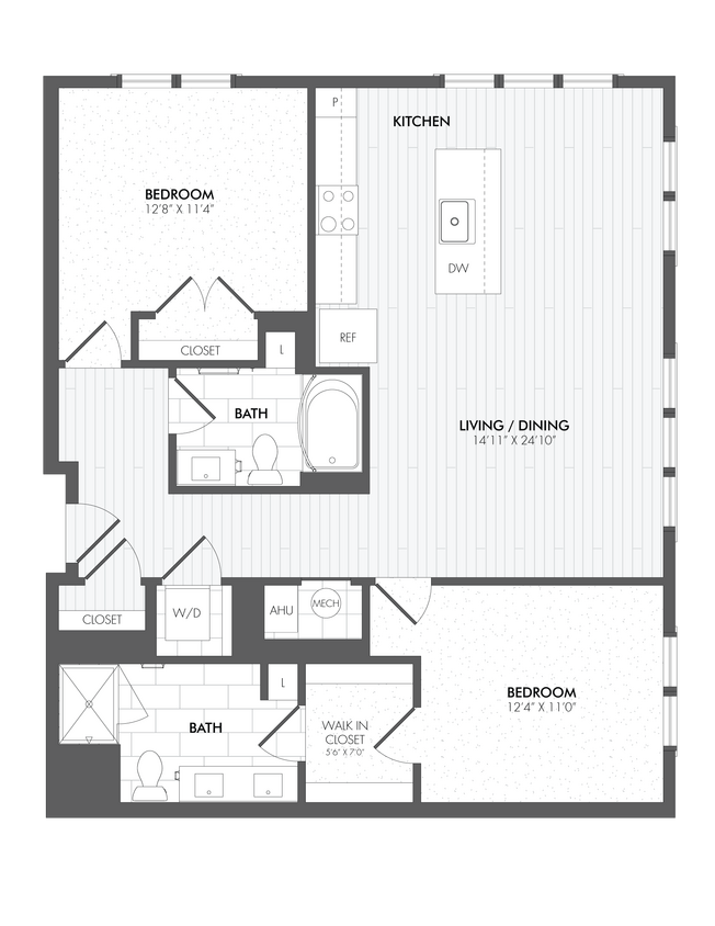 Floor Plan - 2 Bed/2 Bath-B5