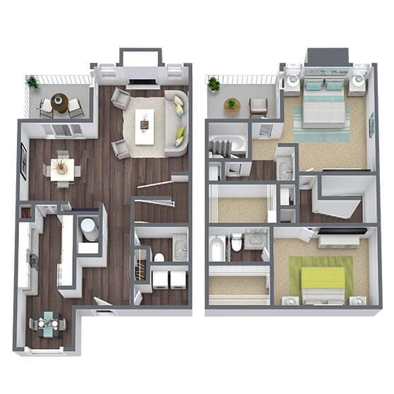Floor Plan - B5TH | Juniper Townhome