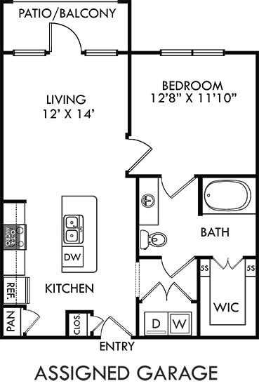Floor Plan - The Bryant with Assigned Garage