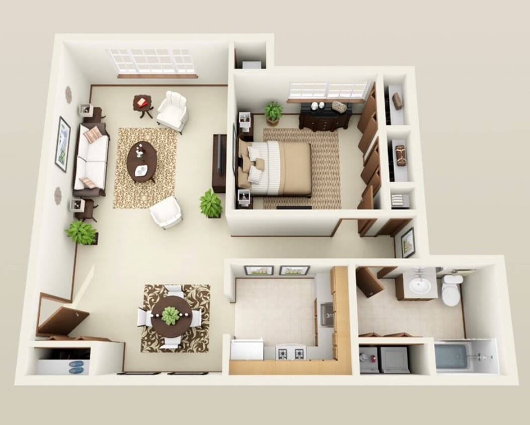 Floor Plan - 1x1