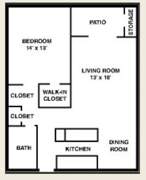 A1 - 1 X 1 (LIHTC 60%) without rental assistance