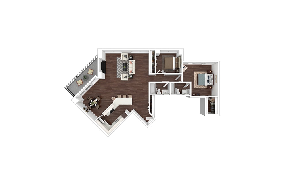 Floor Plan - B22 - Renovated