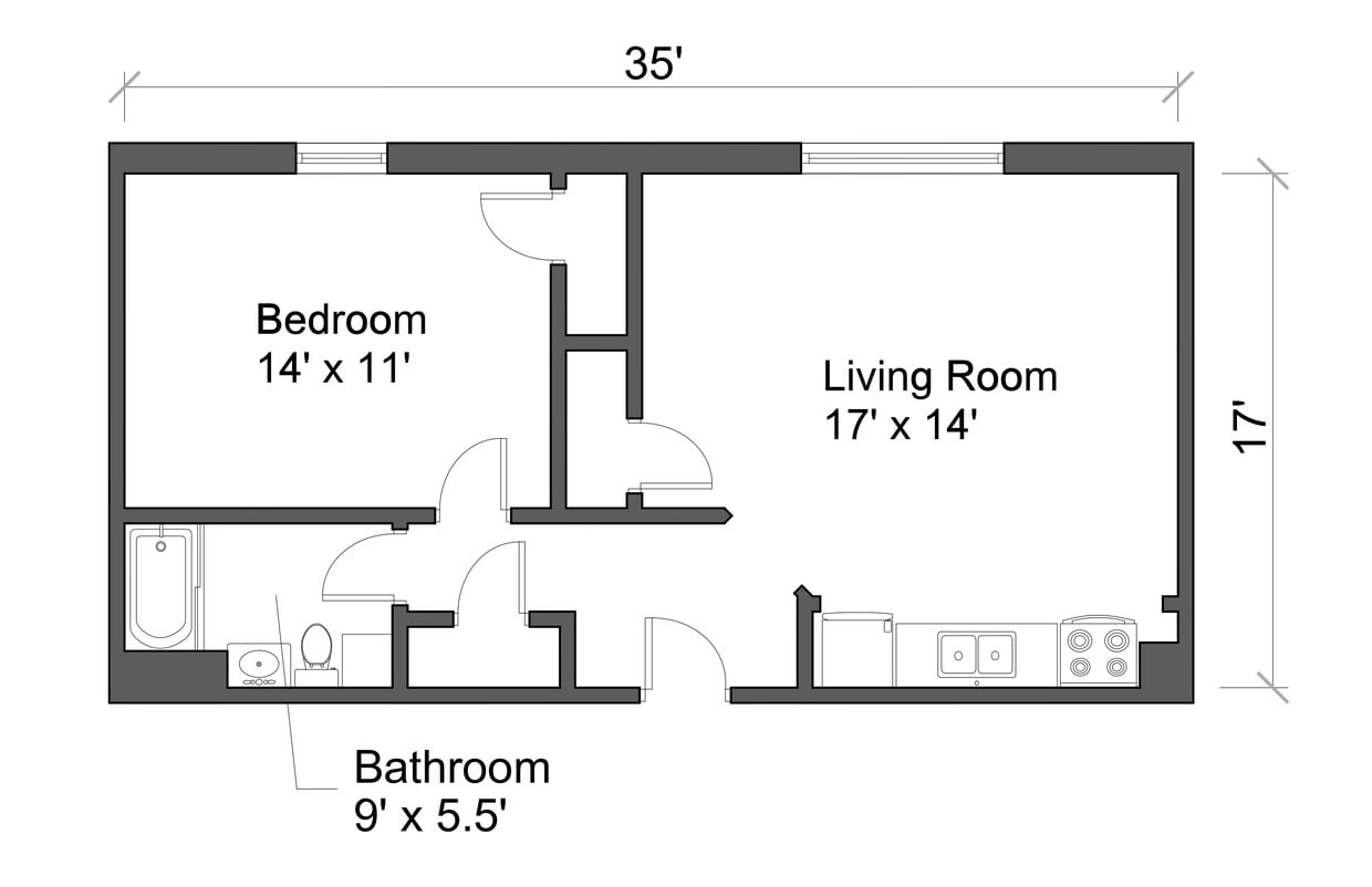 Floor Plan - 1268 N High Street