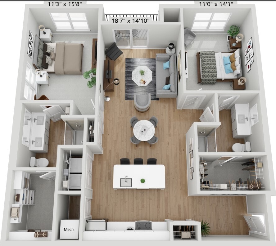 Arlo_2BR_Nash_End Unit - Nash