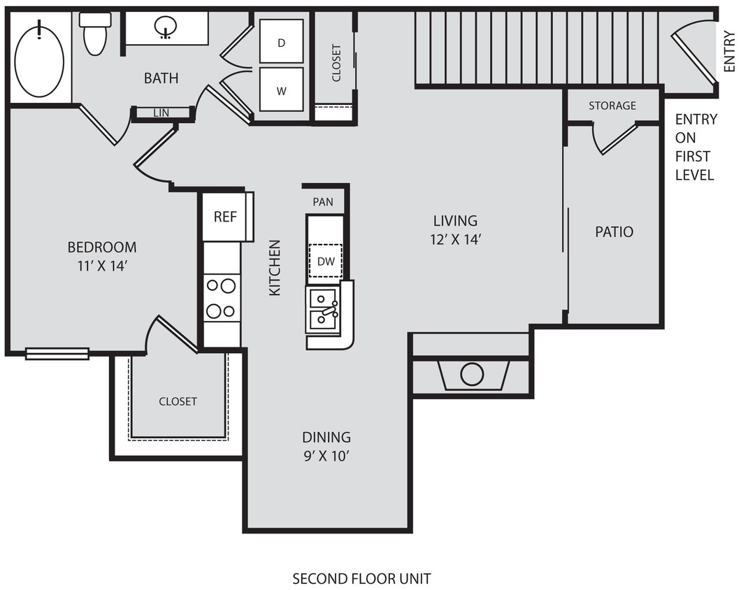 Parc At Wall Street - A4 - 1 Beds - 1 Baths - 825 Sq. ft. - A4