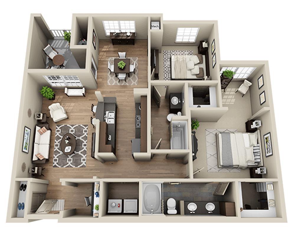Floor Plan - Plan K (B2C)