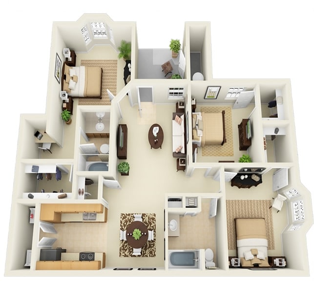 3BR/2BA - The Cypress